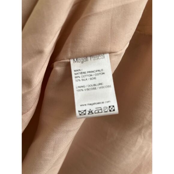 Anthropologie Dresses Magali Pascal Silk Tiered Dress Blush Pink Size: M NWT - Picture 6 of 8